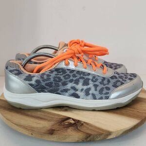 Vionic 335 Neptune Women's Sneakers Size 11 Gray Leopard Print Training Walking